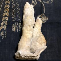 アンティーク.古い鍾乳石です。高さ35センチ.横幅17.7センチ.奥行き13.5センチ.重さ4kgです。1センチ太るのに50年を要します。_画像2