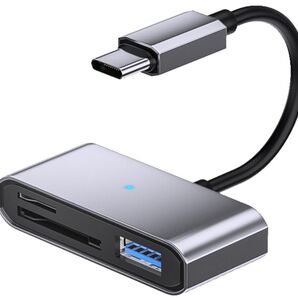 USB Type-C sdカードリーダー 3in1USB/SD/TF変換アダプタ