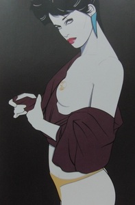 Patrick Nagel、パトリック・ナゲル、【Untitled 37】、希少な額装用画集より、新品額装付、送料込み