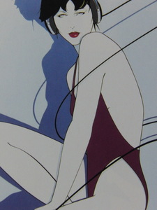 Patrick Nagel、パトリック・ナゲル、【Untitled 14】、希少な額装用画集より、新品額装付、送料込み