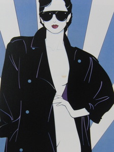 Patrick Nagel、パトリック・ナゲル、【Untitled 15】、希少な額装用画集より、新品額装付、送料込み