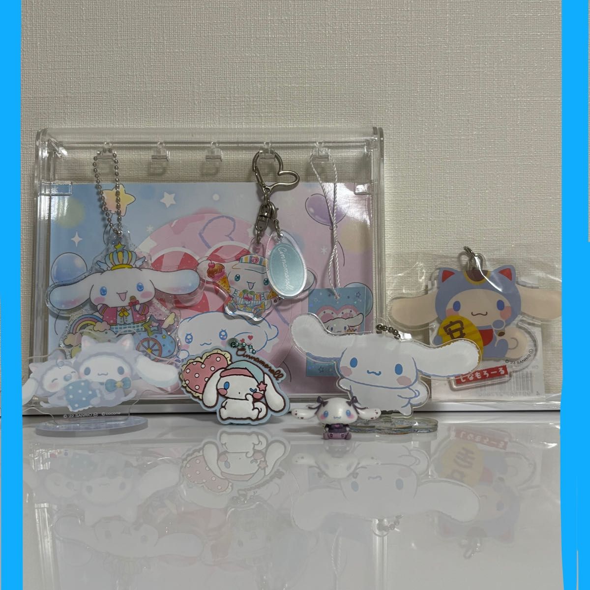 シナモロール　アクリルチャーム　ラバーストラップ　アクリルスタンド