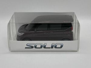 即決有★プルバックカー スズキ SUZUKI 新型 ソリオ SOLIO クラッシーブラウンメタリック 非売品★ミニカー