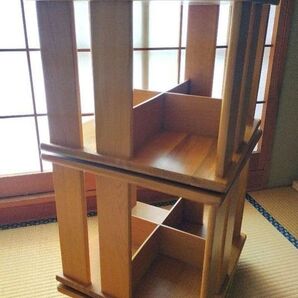 本棚 木製 回転式 通販生活 ブックラック