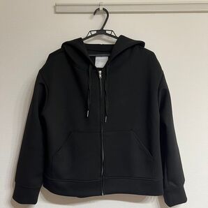 And couture 非売品 パーカー 黒 ジップアップ スウェット