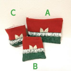 ポーチ3種★A、B、Cよりお選びください