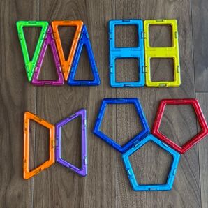 マグフォーマー 二等辺三角形 長方形 台形 五角形おまけつき