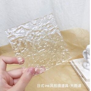 53大人気★アクリル ディスプレイボード プレート 水面 ウェーブ 透明 ネイル