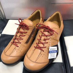 新品 24.5 ㎝ 4E 日本製 本牛革 スポルス カジュアル シューズ 軽量 レザー