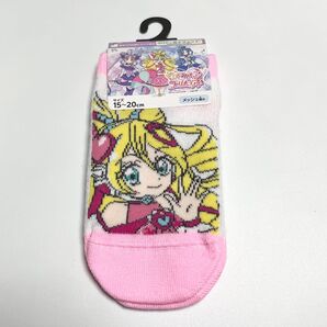 キミとアイドル プリキュア♪ 靴下 ショートソックス 15〜20cm キュアアイドル 子供用 キッズ 女の子 ガールズ ピンク