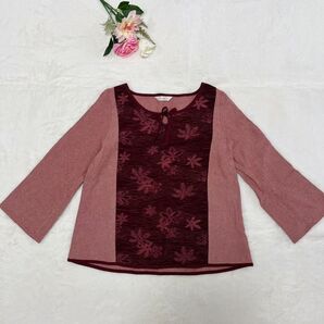 彩藍 さいあい 宮田織物 久留米絣 カットソー ブラウス