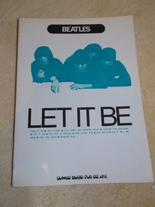 シンコーミュージック 　BEATLES 「LET IT BE」 レット・イット・ビー 昭和51年