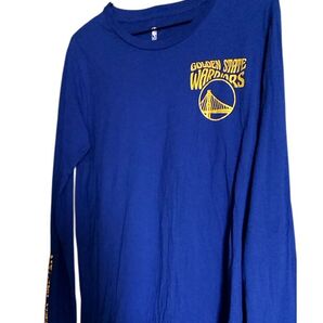 NBA ゴールデンステート・ウォリアーズ ロングTシャツ ブルー XL