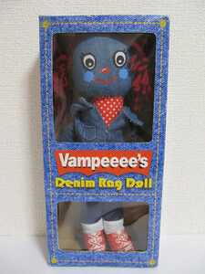 90's Vampeeee's Denim Rag Doll 赤毛 デニム ラグドール 人形 未開封 企業物 ビンテージ デニムドール 希少 90年代