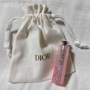 Christian Dior ディオール アディクト リップグロウ 001 ピンク 巾着ポーチ 新品未使用♪
