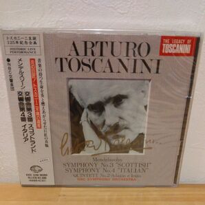 メンデルスゾーン:交響曲第3番スコットランド/交響曲第4番イタリア/トスカニーニ指揮 CD1枚※未使用・未開封品・希少・レア盤