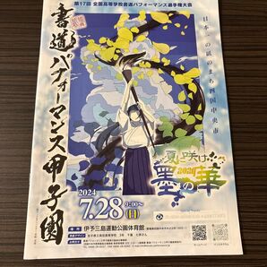 第17回 全国高等学校書道パフォーマンス選手権大会 2024 カタログ