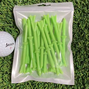 ゴルフティー ロングティー グリーン 83mm 段付き <20本入>