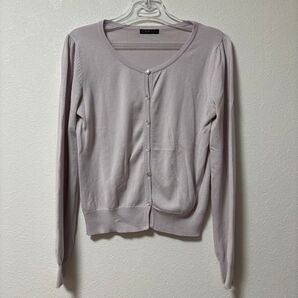 C.D.S basic Vネックカーディガン パープル系