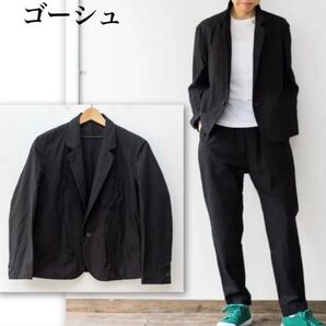 2022SS ゴーシュ セミツイストツイル テーラード ジャケット ブラック