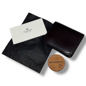 WILDSWANS ワイルドスワンズ PALM 高島屋別注 ブラウン 牛革 二つ折財布 メンズ