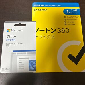 【新品・未開封】マイクロソフト Office Home 2024 EP2-08632 + ノートン360デラックス 3台1年版