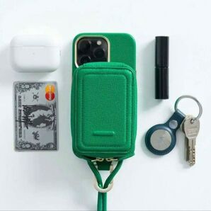 objects.io iPhoneマイクロバッグのみ グリーン オブジェクトアイオー カード収納 緑