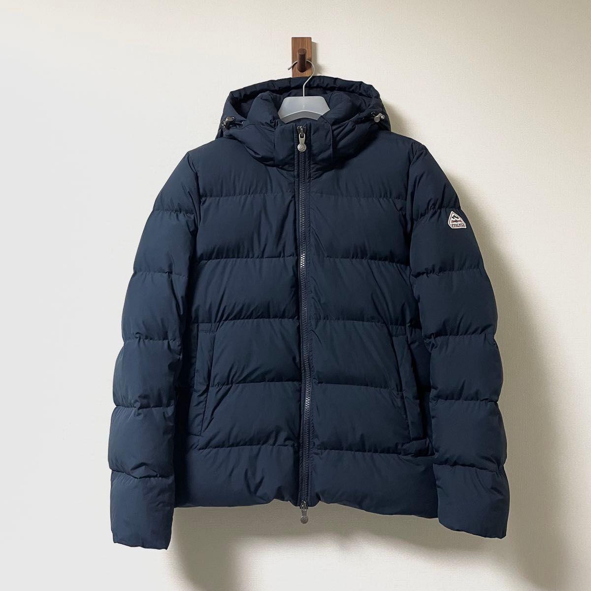 PYRENEX フード付きダウンベスト XS ネイビー ピレネックス｜Yahoo