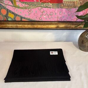 TAKTカシミヤ中判プレミア高級内モンゴルマフラー黒