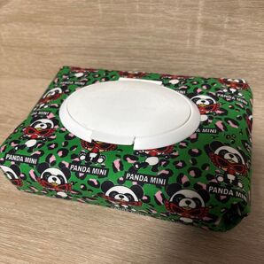 ヒスミニ柄のおしりふきポーチ