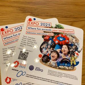 EXPO2025 関西万博 ステッカー シール2枚