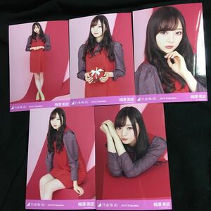 梅澤美波 【2019 Valentine】　web netshop限定　5種 5枚 乃木坂46 コンプ 生写真 個別生写真 バレンタイン