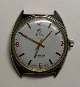 【中古品】1940～1970年代＜SANDOZ＞アンティーク手巻き 腕時計17 JEWELS