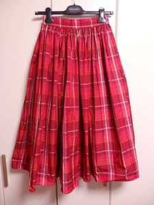 p Laile -mPLAY ROOM skirt check long skirt ZOIOOBST