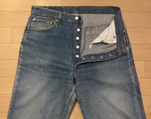 【W34 L32】ヒゲ 90s Vintage Old Levi's 501 Denim Pants Regular USA製 ヴィンテージ オールド リーバイス デニムパンツ レギュラー 9580_画像5