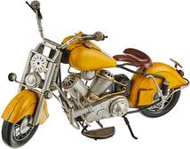 東洋石創 ブリキの置物 (motorcycle yellow) 27104 バイク_画像1
