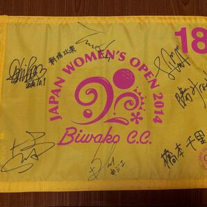 2014 JAPAN WOMEN'S OPEN フラッグ サイン入り 女子ゴルフ