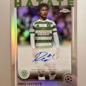 2024-25 Topps 旗手怜央 直筆サイン セルティック 日本代表 Auto Reo Hatate Chrome UEFA