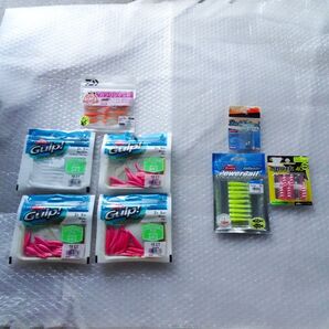 ガルプ 2インチミノー ベビーサーディン ダイワ ガブリシャッド などのライトゲームワームセット 未開封品と一部開封済み品