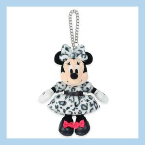 460【 ディズニー 】 ミニー 豹柄 キーホルダー チャーム