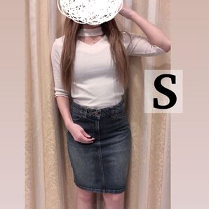 【 C 0 L ZA 】コルザ デニム タイト スカート S