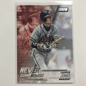 [Chipper Jones][2018 Topps Stadium Club Baseball](Insert(Never Compromise)NC-CJ)(Atlanta Braves(ATL))