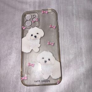 iPhone12 スマホケース ピンク iphone iPhoneケース カバー 犬