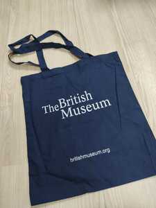 ☆新品☆大英博物館　トートバッグ　エコバッグ　ネイビー　イギリス　ロンドン　ブリティッシュミュージアム