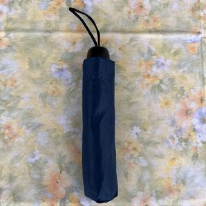 【幼稚園受験】【小学校受験】 ネイビー 紺色 無地 折りたたみ傘