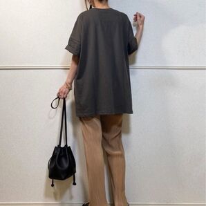 パンツ ストレートプリーツパンツ ジュノア