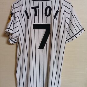 【美品】 阪神タイガース 糸井選手 L ユニフォーム ホーム 刺繍 ミズノ#7