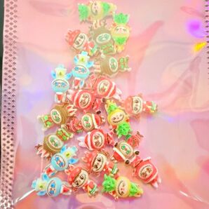 ネイルパーツ 6種類 クリスマス ラブブ ブブ