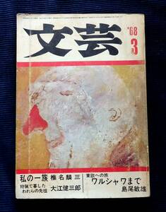 『文芸』 昭和43年 第7巻第3号/島尾敏雄 大江健三郎 椎名麟三 井上光晴 開高健 唐十郎 堀田善衛 福永武彦 荒正人 山崎正和 永田力 河出書房