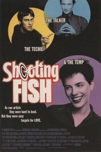 絵はがき / ポストカード　映画「シューティング フィッシュ（Shooting Fish）」のポスター縮刷版　監督ジャック・タチ　飾り オシャレ
